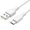 DCO Durable TPE Universāls USB uz USB-C (Type-C) Datu un ātrās 2.4A Uzlādes Kabelis 2m Balts