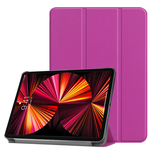 Ilike Tri-Fold Plāns Eko-Ādas Statīva Maks Samsung Galaxy Tab S9 FE X510 Wi-Fi / X516B 5G Violets