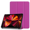 Ilike Tri-Fold Plāns Eko-Ādas Statīva Maks Samsung Tab A7 Lite 8.7&#39;&#39; (2020) T200 / T225 Violets