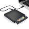 CP RW1 Plāns Ārējais USB 2.0 CD / DVD Rom Disku Lasītājs ar USB Vada baro&scaron;anu Melns