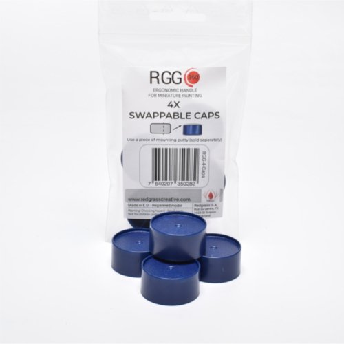 Redgrass games 4 XL Swappable Large Caps for RGG360 Painting Handle