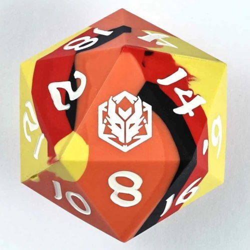 Hymgho 55MM Chonk Rubber Silicon D20 The Fire Ball