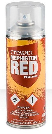 Games workshop Citadel Primer Spray: Mephiston Red