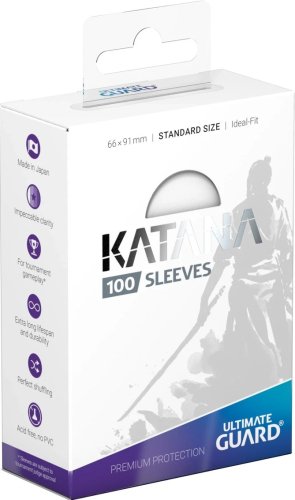 Ultimate guard Katana Sleeves Standard Size (100) - Transparent