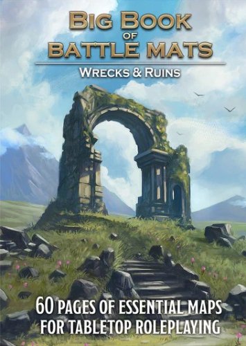 Loke battlemats Loke Battle Mats: Big Book of Battle Mats - Wrecks & Ruins