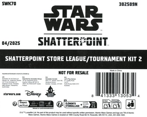Atomic mass games Star Wars: Shatterpoint &ndash; Store League/Tournament Kit #2