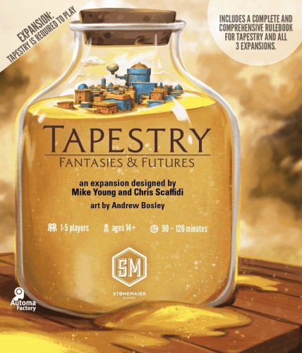 Stonemaier games Tapestry: Fantasies & Futures