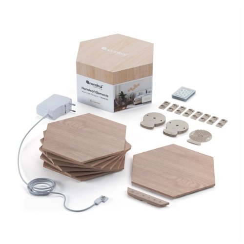 Nanoleaf Elements Wood Look Hexagons Starter Kit (7 panels)