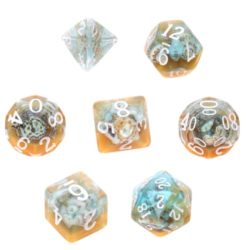 Rebel RPG dice set - Stuffed - Tropical beach