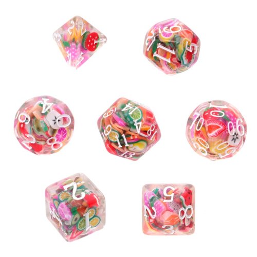 Rebel RPG dice set - Stuffed - Juicy fruit