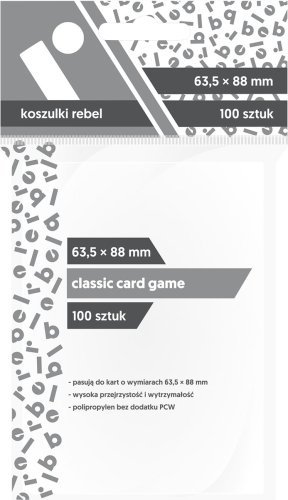 Rebel Sleeves - Classic Card Game (63.5x88mm) - 100 Pcs