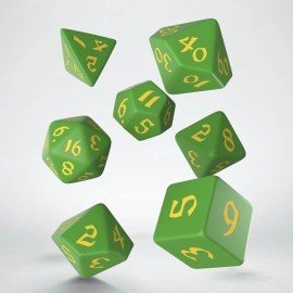 Q-workshop Classic RPG Runic Green & Yellow Dice Set