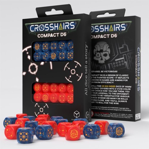 Q-workshop Crosshairs Compact D6: Cobalt&amp;Red