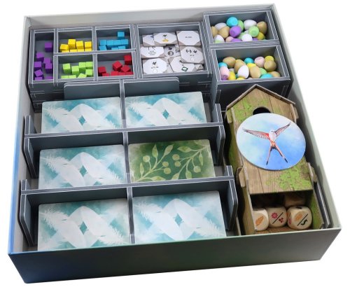 Folded space Wingspan + European &amp; Oceania Expansions Insert V2 (Storage Box)