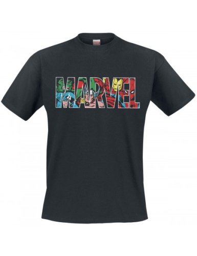 Pc merch MARVEL Logo black T-SHIRT  - Medium size