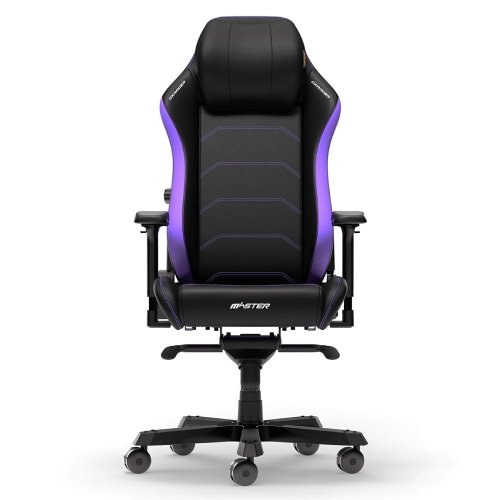 Dxracer Master Series XL F24 Black &amp; Violet EPU Leather Ergonomic Chair (LTA-NV-X1)
