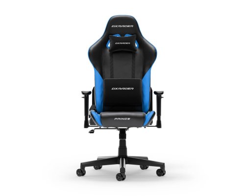 Dxracer Prince Series L Black & Blue PVC Leather ergonomic chair (F24-LTC-NB)