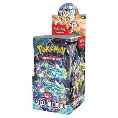The pok&eacute;mon company international Pok&eacute;mon TCG - Scarlet &amp; Violet - Stellar Crown Half Size Booster Display (18 Packs)