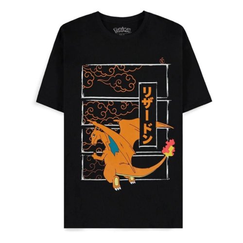 Distrineo Pok&eacute;mon - Charizard Men's Short Sleeved T-shirt | S Size