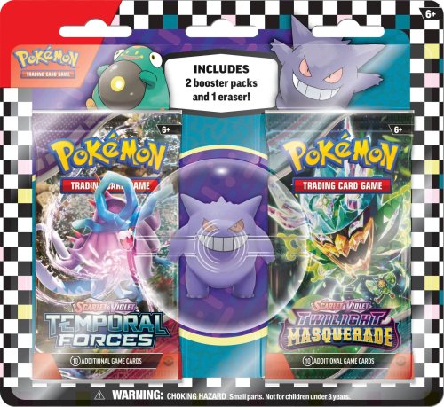 The pokémon company international Pokemon TCG - Back to School Eraser Blister Set 2024 - Gengar