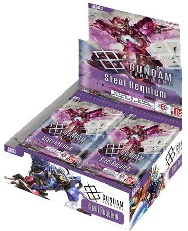 Bandai tcg Gundam Card Game - Steel Requiem Booster Display GD03 (24 Packs)
