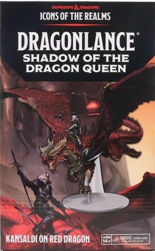 Wizkids D&amp;D Icons of The Realms: Dragonlance Kansaldi on Red Dragon Figures (1 pcs.)
