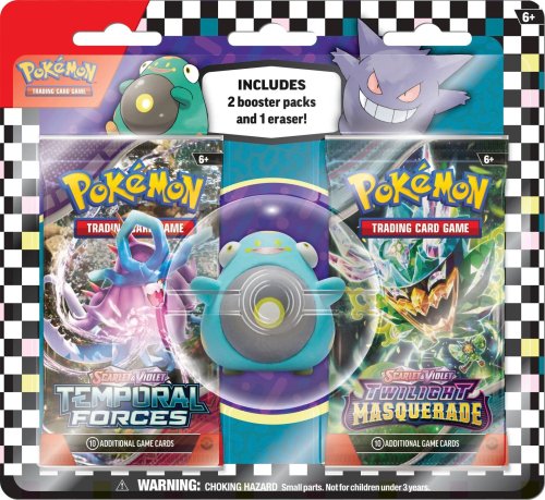 The pok&eacute;mon company international Pokemon TCG - Back to School Eraser Blister Set 2024 - Bellibolt