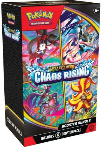 The pok&eacute;mon company international Pokemon TCG: Mega Evolution - Chaos Rising Booster Bundle (6 packs)