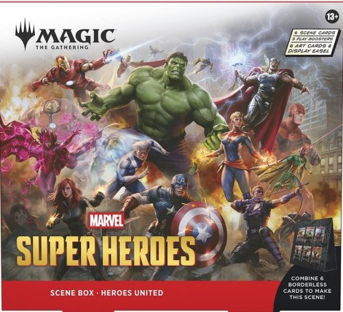Wizards of the coast mtg Magic: The Gathering - Marvel Super Heroes Scene Box:  Heroes United