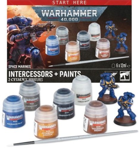Games workshop Warhammer 40,000: Space Marine Intercessors + Paints
