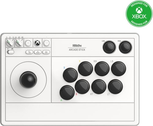 8bitdo Arcade Stick For Xbox &amp; PC (White)
