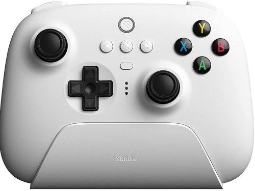 8bitdo Ultimate Wireless Bluetooth Controller With Charging Dock (White)