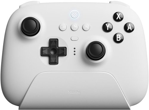 8bitdo Ultimate Wireless Bluetooth Controller With Charging Dock (White) | Switch, PC