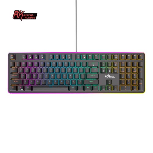 Royal kludge RK918 RGB Black Wired Mechanical Keyboard | 100%, Red switches, US
