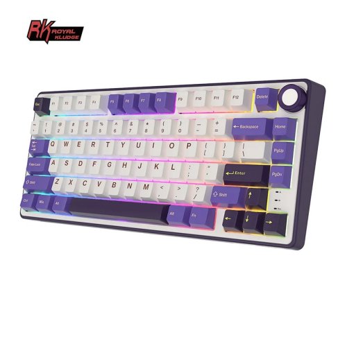 Royal kludge RK R75 RGB Blackberry wired keyboard | 75%, Hot-swap, Brown switches, US