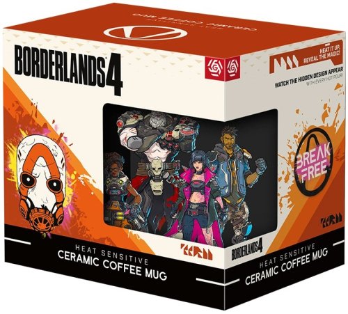 Good loot Borderlands 4 Vault Keeper Glitch Mug | Heat-responsive 450 ml