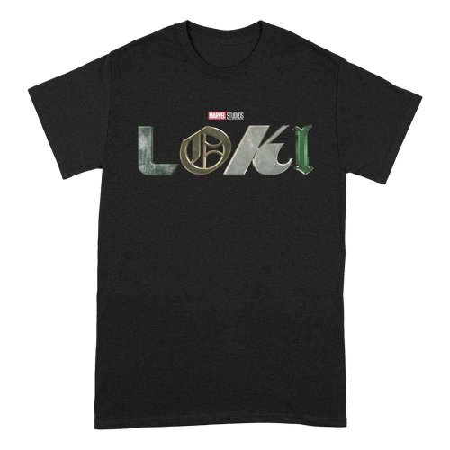 Pc merch Marvel - Loki Logo T-Shirt | Black | L Size