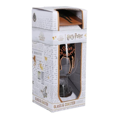Paladone Harry Potter Leaky Cauldron Glass and Coaster Set