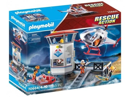 Playmobil 70664 - Rescue Action Coast Guard Headquarters