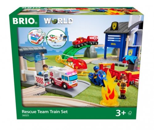 Brio - Rescue Team Train Set