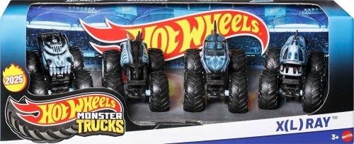 Mattel - Hot Wheels Monster Trucks X L Ray Series 4 Pack