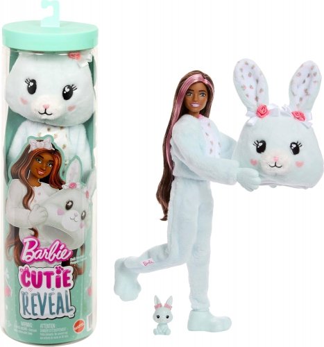 Mattel - Barbie Cutie Reveal Mint Bunny With Mini Pet / from Assort
