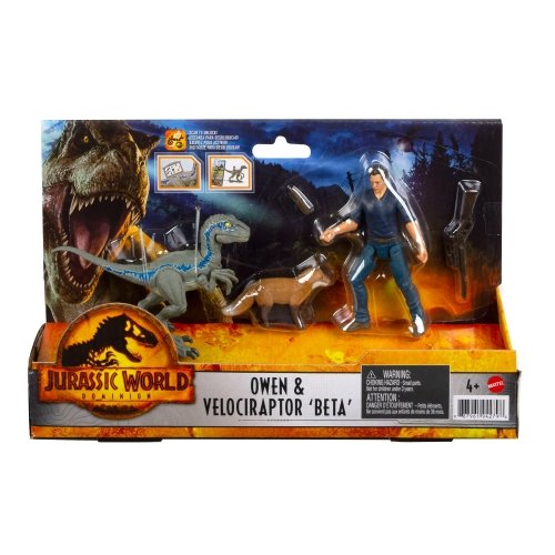 Mattel - Jurassic World Dominion Owen &amp; Velociraptor / from Assort