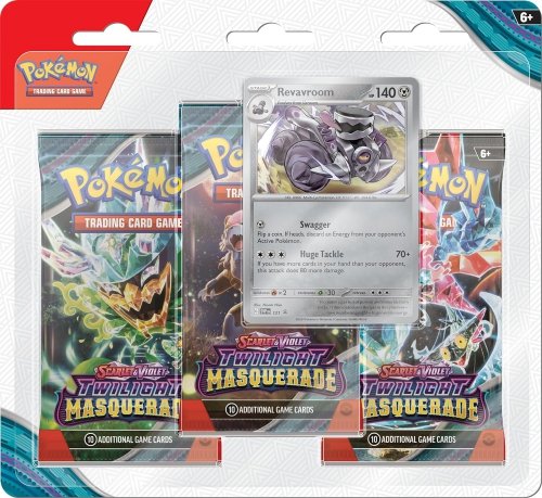 Pokémon Pokemon - TCG Scarlet And Violet Twilight Masquerade 3-Pack Booster Blister Revavroom / from Assort