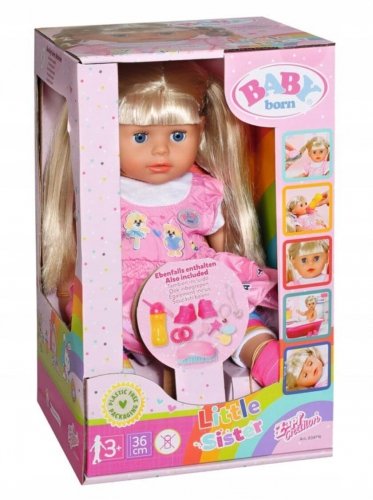 Zapf creation - Baby Born Nursery Little Sister Doll 36 Cm (Open Box)