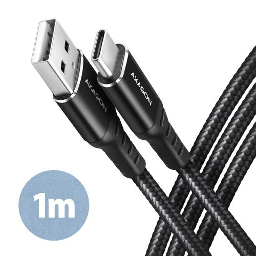 Axagon CABLE USB-C TO USB2.0 1M/BLACK BUCM-AM10AB