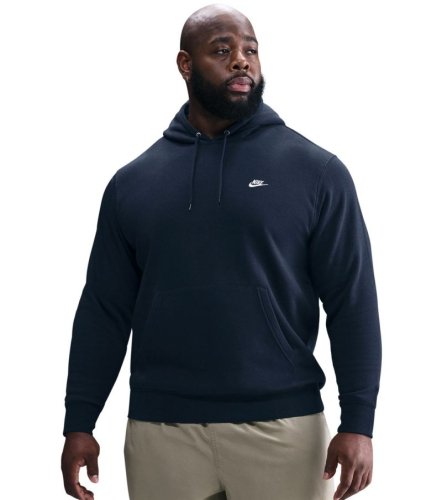 Nike Club Fleece Pullover - obsidian/obsidian/white