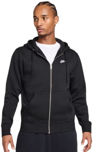 Nike Club Full-Zip Fleece - black/black/white