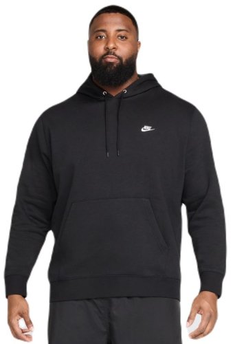 Nike Club Fleece Pullover - black/black/white