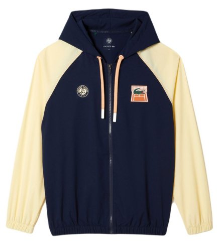 Lacoste SPORT Roland Garros Edition Zip Sweatshirt - navy blue/yellow